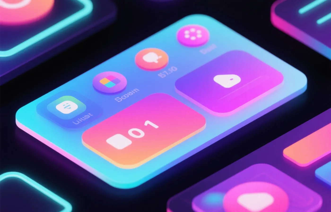 现代旋转式娱乐界面预览